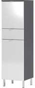 Mobile bagno alto bianco e grigio 34x120 cm Mauresa - Germania