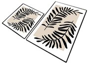 Set di tappetini per il bagno beige 2 pz 60x100 cm Casting – Foutastic