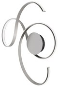 Plafoniera TWIST a LED 73x80 cm in metallo verniciato Silver