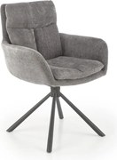 Sedia da pranzo HALSA, 1 pz., grigia