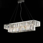 Bonetti Illumina Sospensione in ottone e ferro cromato con strass 8 luci