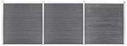 Pannello Di Recinzione İn Wpc 526x186 Cm Grigio /
