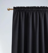 Tenda oscurante nera di qualità con nastro autoadesivo 140 x 280 cm