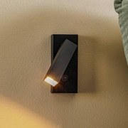 Faretto da parete Rai, orientabile, nero Rai Argon, dimmerabile, Nero, Soggiorno / Sala da pranzo, Metallo, Moderno, Faretto