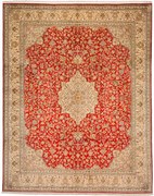 Cashmere Silk Tappeto 310x250 Beige (Indian) Annodato A Mano