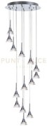 Sospensione led a 14 pendenti gioiello md15003012-14a cromo