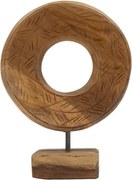Scultura Dorat In Teak Ric. Cm 20X10X28 (Pezzi Unici - Non Rip. In Serie)