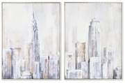 Quadro Home ESPRIT New York Loft 60 x 2,4 x 80 cm (2 Unità)