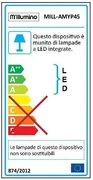 Plafoniera LED design Amy, nero37 cm dimmerabile
