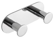 Gancio 11,5 x 4,5 cm in acciaio inox, finitura argento