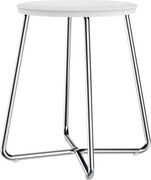 Sgabello 31x31 bagno Cromo Bianco Satinato Architect 2906506 Cosmic