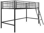 Letto nero rialzato per bambini 90x200 cm Jodie - Støraa