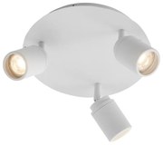 Faretto moderno da bagno bianco 3 luci IP44 - Ducha