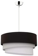 Duolla - Lampadario a sospensione con filo TRIO 1xE27/40W/230V diametro 45 cm nero/grigio/bianco