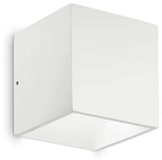 Applique Moderna Rubik Alluminio Bianco Led 8,5W 3000K Luce Calda