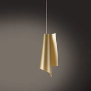 Sospensione Moderna A 1 Luce Vela In Polilux Oro H70 Made In Italy