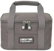 Borsa porta pranzo termica 4,8 L grigio con manici