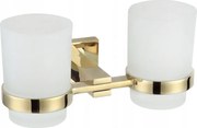 Mexen Vane doppio portaspazzolini, dorato - 7020952-50