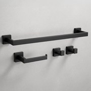Set accessori da bagno Rio Black 4 pezzi