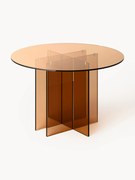 Tavolo rotondo in vetro Anouk, varie misure