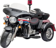 Moto Elettrica Polizia Americana 3 Ruote per Bambini 12V Kidfun Police Washington Nera...