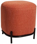 Pouf GIBILTERRA con tessuto arancio