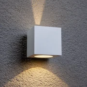 Lucande Applique da esterni LED Jarno, bianco, metallo, 9 cm