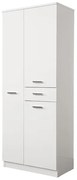 Colonna multiuso CLASSIC 60x34 con ante e cassetto Bianco Lucido