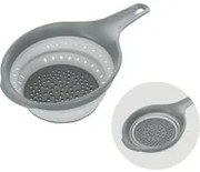 Colino salvaspazio pieghevole grigio con manico