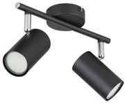 Globo 57914-2 - Faretto ALLVI 2xGU10/25W/230V nero