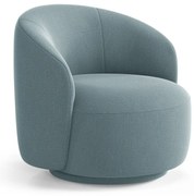 Poltrona azzurra girevole Letizia – Micadoni