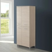 Armadio multiuso larice 153,5 cm con ante e ripiani regolabili Desya