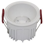 Faretto Da Incasso Moderno Alfa Led Alluminio Bianco Led Diffusore Pvc 15W