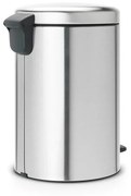 Pattumiera New Icon BRABANTIA a pedale grigio inox 20 L