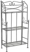 Scaffale 3 ripiani in acciaio 61x117x32 cm