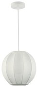 Lampadario a sospensione DANA su cavo, 1xE27/15W/230V, diam. 25 cm, bianco