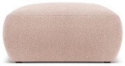 Sgabello in tessuto bouclé rosa Molino - Micadoni Home