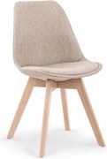 Sedia tessile K303 beige - H 83 cm