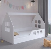 Letto per bambini Casa Montessori 160 x 80 cm bianco destro