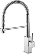 paffoni level lea176 professional miscelatore lavello con braccio girevole cromo