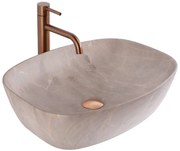 Lavabo da appoggio Rea Freja Beige