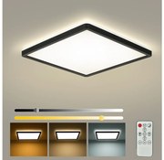 Brilagi - Lampada LED dimmerabile ULTRA SLIM 18W 230V 30x30 cm nera + DO