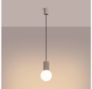 Sollux SL.1744 - Lampadario a sospensione con filo HALO 1xG9/8W/230V diametro 12 cm beige