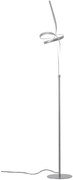 Lampada da terra LED Malika argento, luce bianco naturale 1570 lumen NOVECENTO
