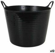 Bacinella in Plastica Multiuso Dem Flexy Nero (26 l) (Ø 39 cm)