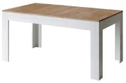 Tavolo allungabile 90x160/220 cm Bibi Mix piano Quercia Natura - base Bianco Frassino