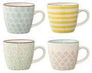 Set di 4 tazze in gres Patrizia - Bloomingville