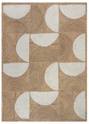 Tappeto di colore naturale/avorio in iuta tessuto a mano 120x170 cm Eclipse – Flair Rugs