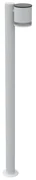 Paletto da Giardino Solare Bianco da 100cm, IP54 in Alluminio Colore  Bianco Naturale 4.000K