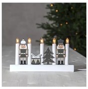 Eglo 411291 - Candelabro natalizio JULIA 5xE10/3W/230V